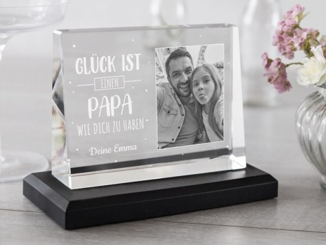 Glasfoto Papa