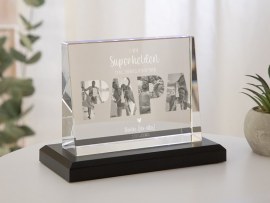Glasfoto mit Schriftzug Papa
