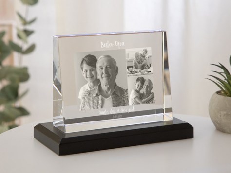 Glasfoto Opa
