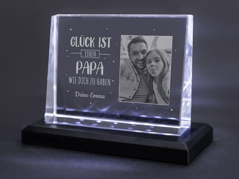 Glasfoto Papa