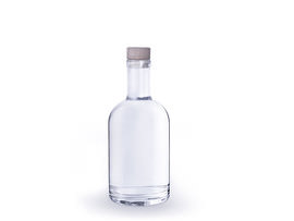 Breite gravierte Flasche klein