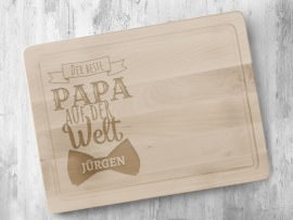 Holzschneidebrett Motiv Papa