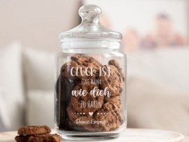 Keksglas mit Gravur