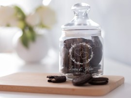 Keksglas für die Hochzeit