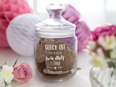 Keksgläser mit Gravur