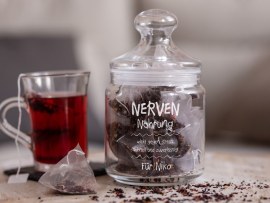 Keksglas Nervennahrung Tee