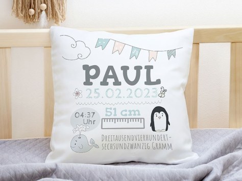 Taufkissen Junge Geldgeschenk