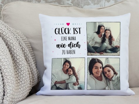 Kissen Glück ist
