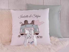 Personalisiertes Kissen Hochzeit
