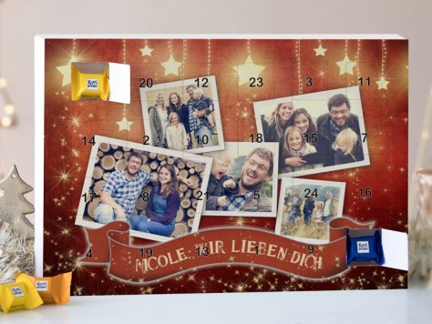 Premium-Adventskalender mit Schokolade