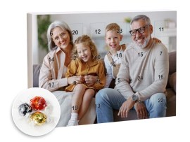 Foto-Adventskalender mit Lindt Schokolade