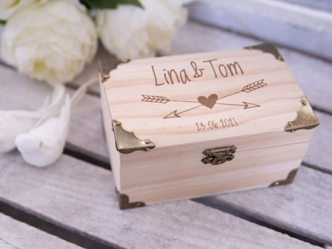 Schatztruhe Geldgeschenk für die Hochzeit