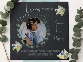 Schieferplatte Kommunion