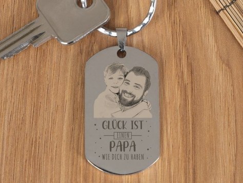 Personalisierter Schlüsselanhänger für Papa