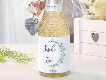 Sektetikett zur Hochzeit