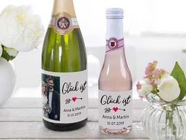 Sektetikett in zwei Größen