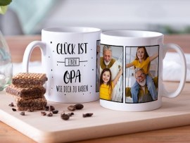 Fototasse Glück ist