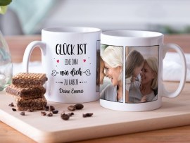 Fototasse Glück ist