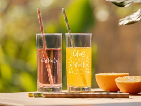 Gravierte Longdrinkgläser