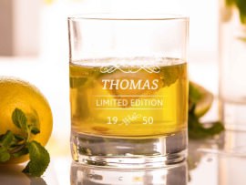Trinkglas Motiv Geburtstag