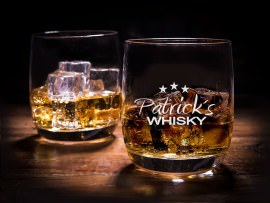 Whiskyglas mit Gravur