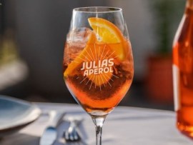 Aperol-Glas mit Namensgravur