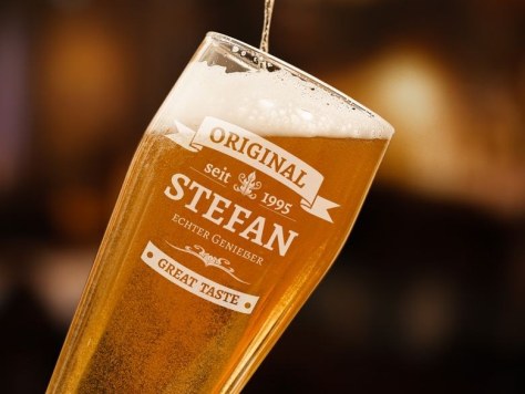 Weizenbierglas graviert