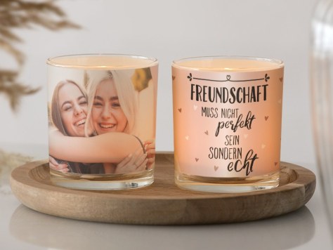 Windlicht Freundschaft