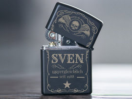 Variante Zippo Feuerzeug Schwarz