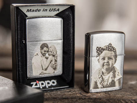 Zippo Feuerzeug Fotogravur