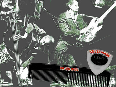 Killer-Hase: Kamm und Plektrum