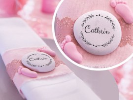 Fotostein als Platzkarte