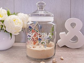 Keksglas als Geldgeschenk zur Taufe