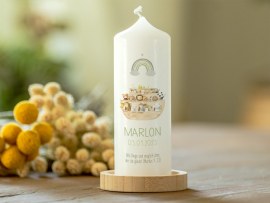 Kerze als Taufgeschenk