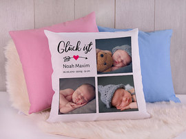 Kissen mit Name als Taufgeschenk