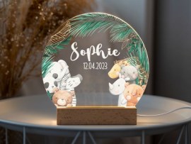 LED-Lampe mit Name zur Taufe