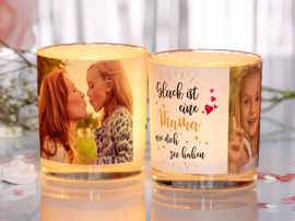 Windlicht Glück ist...