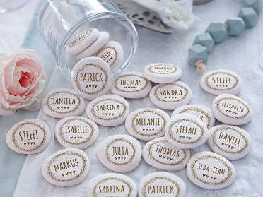 Fotosteine zur Taufe Gastgeschenk