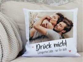 vollflächig bedrucktes Kissen