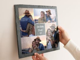 Schieferplatte als Valentinsgeschenk für Frauen
