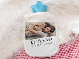 Personalisierte Wärmflasche Liebe