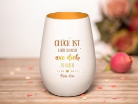 Graviertes Windlicht Valentinsgeschenk für Frauen