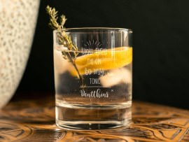 Graviertes Ginglas Valentinstagsgeschenk