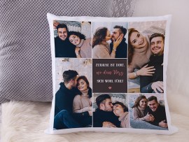 vollflächig bedrucktes Kissen