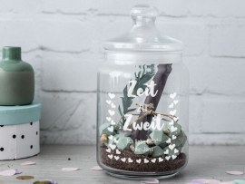 Valentinsgeschenk Gutschein im Glas