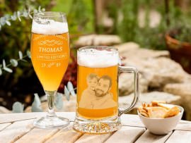 Biergläser mit Gravur