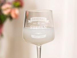 Graviertes Ginglas Vatertagsgeschenk