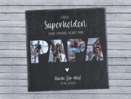 Schieferplatte für Papa zum Vatertag