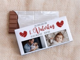 Fotoschokolade zum 1. Vatertag