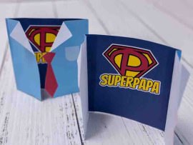 Vatertagskarte basteln